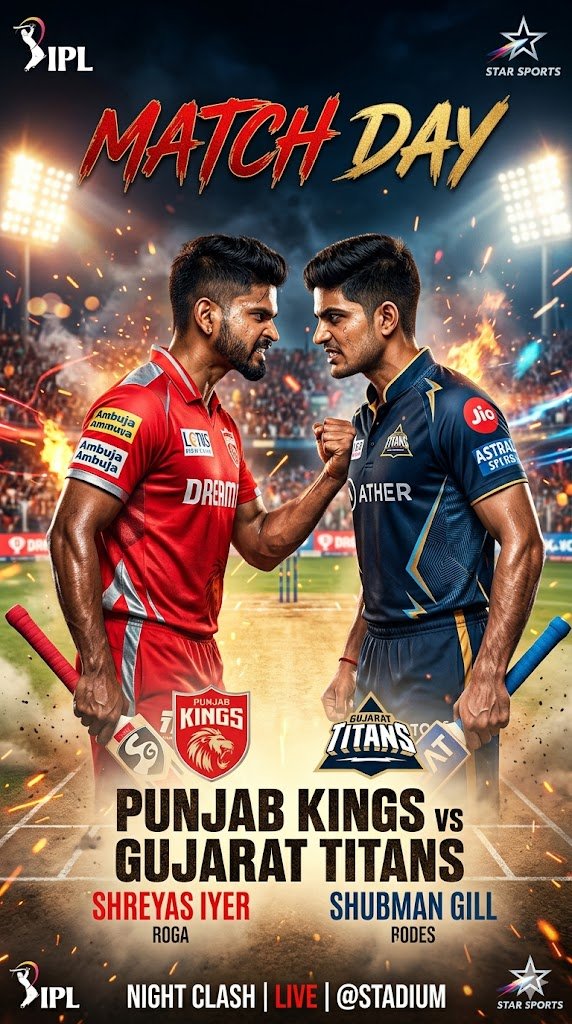 IPL PBKS vs GT- Cricket Live